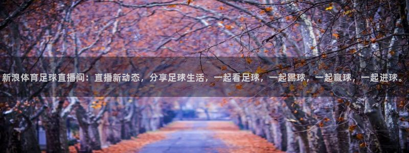 新浪体育足球直播间：直播新动态，分享足球生活，一起看足球，一起踢球，一起赢球，一起进球。